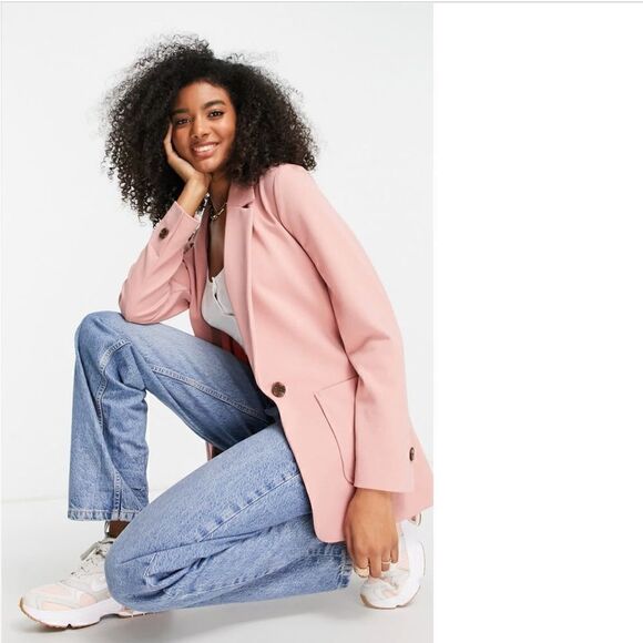 TOP SHOP Jersey Blazer Size 2 - Picture 2 of 9